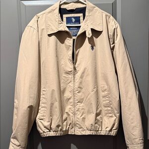 Polo. Men's Khaki Zip-Front Jacket